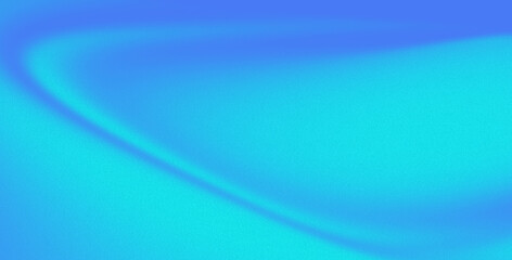 Blurry blue grainy gradient background with noise texture, abstract design and smooth flowing wave