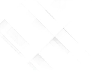 An abstract image featuring overlapping white rectangular and diagonal shapes, creating a textured and minimalist design on a bright white background