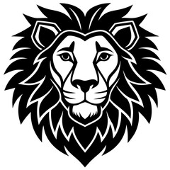 Obraz premium lion head vector illustration