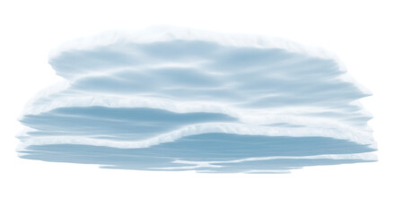 Layered cloud isolated on transparent background, showcasing its unique formation and intricate patterns, ideal for adding depth and visual interest to any design with its distinct and captivating app