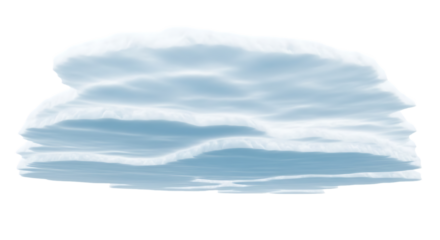 Layered cloud isolated on transparent background, showcasing its unique formation and intricate patterns, ideal for adding depth and visual interest to any design with its distinct and captivating app