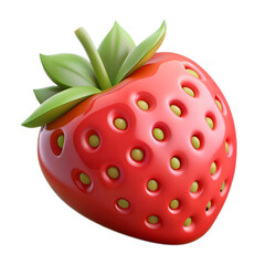 Plasticine strawberry isolated 