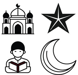 Obraz premium set of religious icons