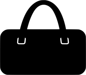 Sports bag vector icon showing basic duffel for gym, training, and match accessories storage