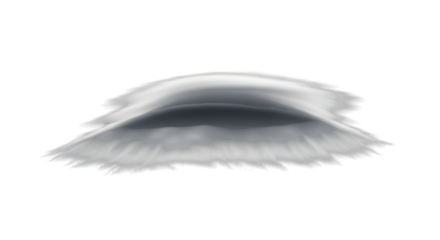 A lowlying, gray cloud isolated on transparent background, resembling a flat, spreading layer of smoke or haze, creating a sense of mystery and foreboding, ideal for adding a dramatic or atmospheric t