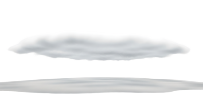 A serene scene featuring a soft, white cloud floating gently above a subtle, gray shadow isolated on transparent background, creating a minimalist and calming atmosphere, perfect for adding a touch of