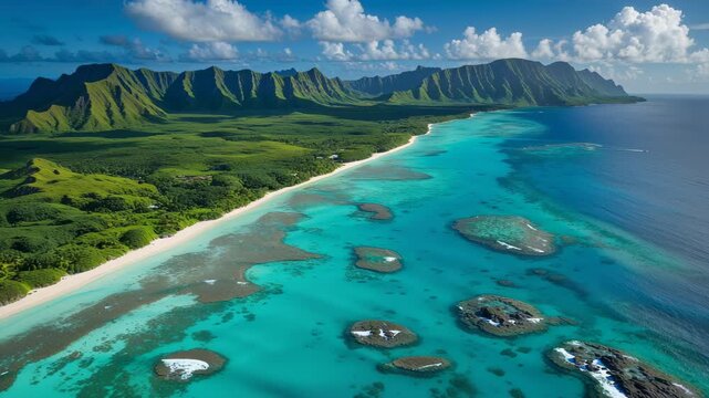 Aerial Exploration of Hiva Oa: Discover Tropical Paradise and Scenic Wonders of the Marquesas Islands