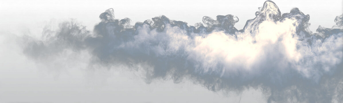 White smoke swirls in soft, flowing clouds on a transparent backdrop. Realistic textures simulate mist and vapor. Perfect for layered designs, posters, and overlays. PNG