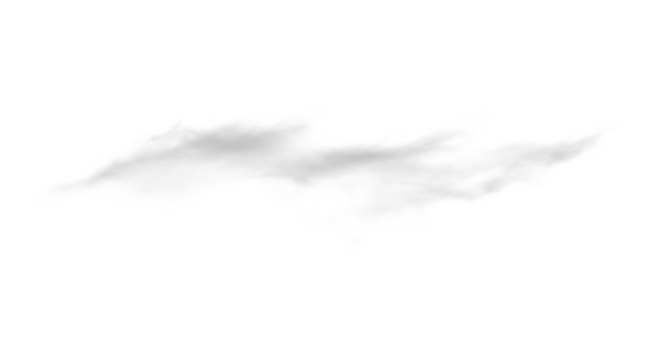 A wispy cloud formation isolated on transparent background, drifting gently across a clear sky, its delicate tendrils stretching out like ethereal fingers, creating a serene and peaceful atmosphere, e