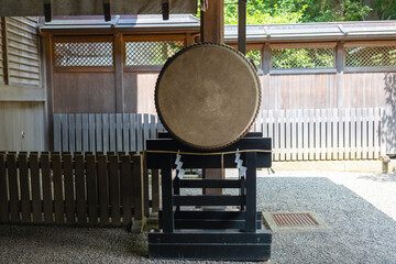 奈良県／天河大弁財天の和太鼓（2025年8月28日撮影）
