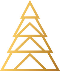 Golden Star of David Pyramid Vector Illustration