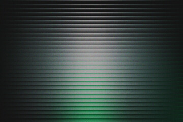 Dark Abstract Gradient Background with Horizontal Lines and Green Light Texture