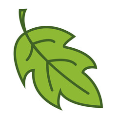 simple vector green leaf icon