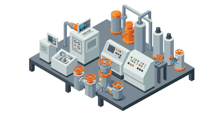 Obraz premium Isometric tow truck loading cars for vehicle service and repair assistance