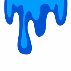 water drip background, water melting corner, liquid flow, blue water vector, water drop illustration, blue liquid wave, aqua blue cartoon