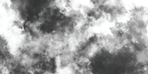 Moody Gray Cloudscape Background With Dense Fog, Dramatic Atmosphere, And Watercolor Cloudscape Textur.