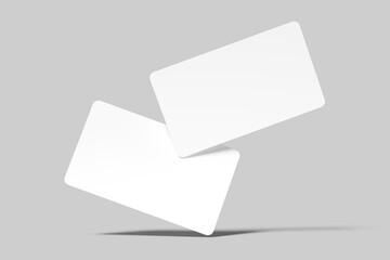 Realistic blank business card illustration for mockup