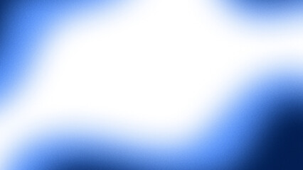 Abstract frame with glowing blue aesthetic wave elements with noise texture