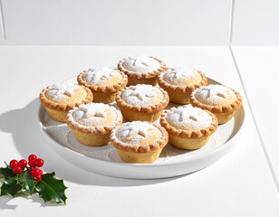 Festive holiday food display with traditional treats for a cozy winter celebration