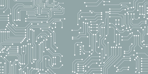 Printed circuit board. Abstract futuristic circuit board. Hi tech digital circuit board. Futuristic technology design elements. Vector illustration. eps10