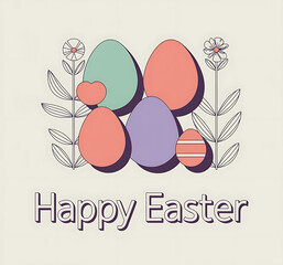 Happy Easter Bunny,Happy easter social media post,Happy easter day background,holiday, celebration, decoration, spring, happy, egg, season, colorful, poster, traditional, easter, greeting, background,