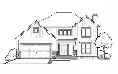 home outline. High quality