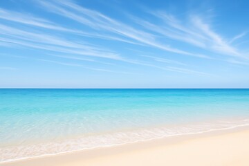 Obraz premium Relaxing day at the beach tropical paradise photography coastal environment wide angle view serenity and nature