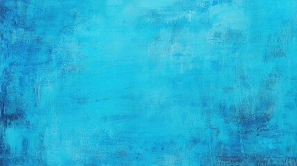 Obraz premium Abstract neon turquoise cyan paint texture background wallpaper. Contemporary art brush stroke backdrop