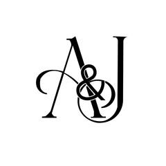 Elegant A&J Letter Logo Design