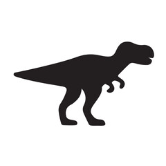Tyrannosaurus rex dinosaur silhouette