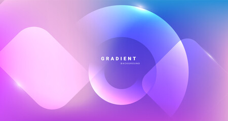 Colorful gradient abstract background with glowing circular shapes