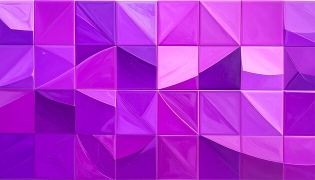 Abstract geometric squares in varying shades of purple create a textured and patterned background or surface