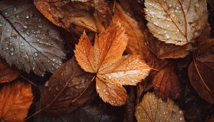 Autumn Leaves In Vibrant Shades Of Orange, Brown, And Yellow: A Rustic, Organic Palette Inspired By The Season.