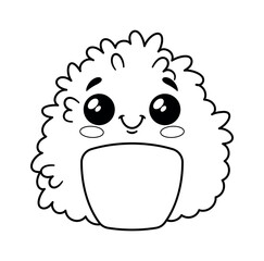 Rice sushi kawaii oriental character