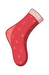 Winter warm woolen sock cartoon