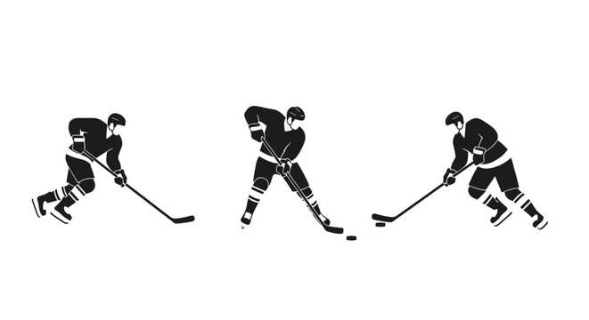 Dynamic hockey players in action, capturing speed and intensity during a professional game