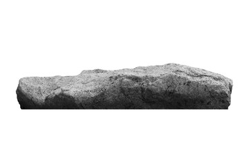 Rock isolated transparency background.