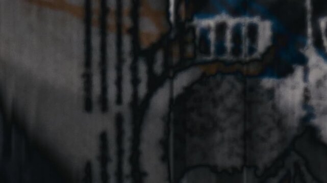 Grungy, vintage microfiche-style transitions for dynamic video edits. Ideal for historical or technological themes
