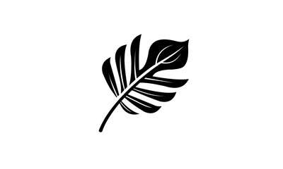 bw tropical leaf silhouette.eps