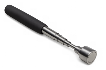 Magnetic pickup tool extending for retrieving metal objects