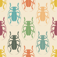 Insect seamless vector pattern 