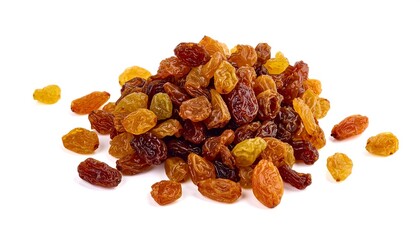 Obraz premium Pile of golden and brown raisins