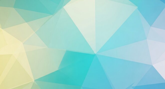 Abstract low poly background with light blue and yellow colors for web design