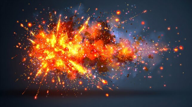 Abstract Black Friday sale background with explosion effect elements