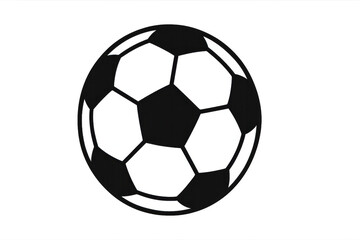 Fototapeta premium Soccer ball icon representing sport, game, team, championship, competition, and goal success on transparent background