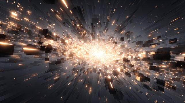 Abstract Black Friday sale background with explosion effect elements