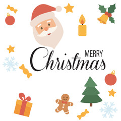 christmas and new year background. vector illustration