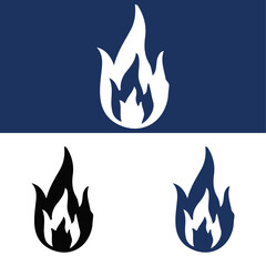Flames burning brightly Vector