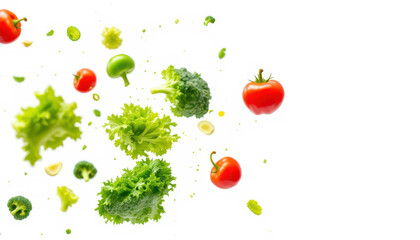 Fresh Vegetables in Air - Candid Photography with Natural Style