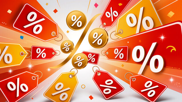 Vibrant sale signs showcase exciting discounts and deals